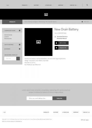 sekousa.com product page wireframe