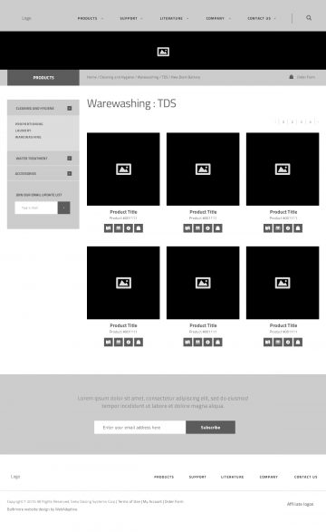 sekousa.com product catalog page wireframe
