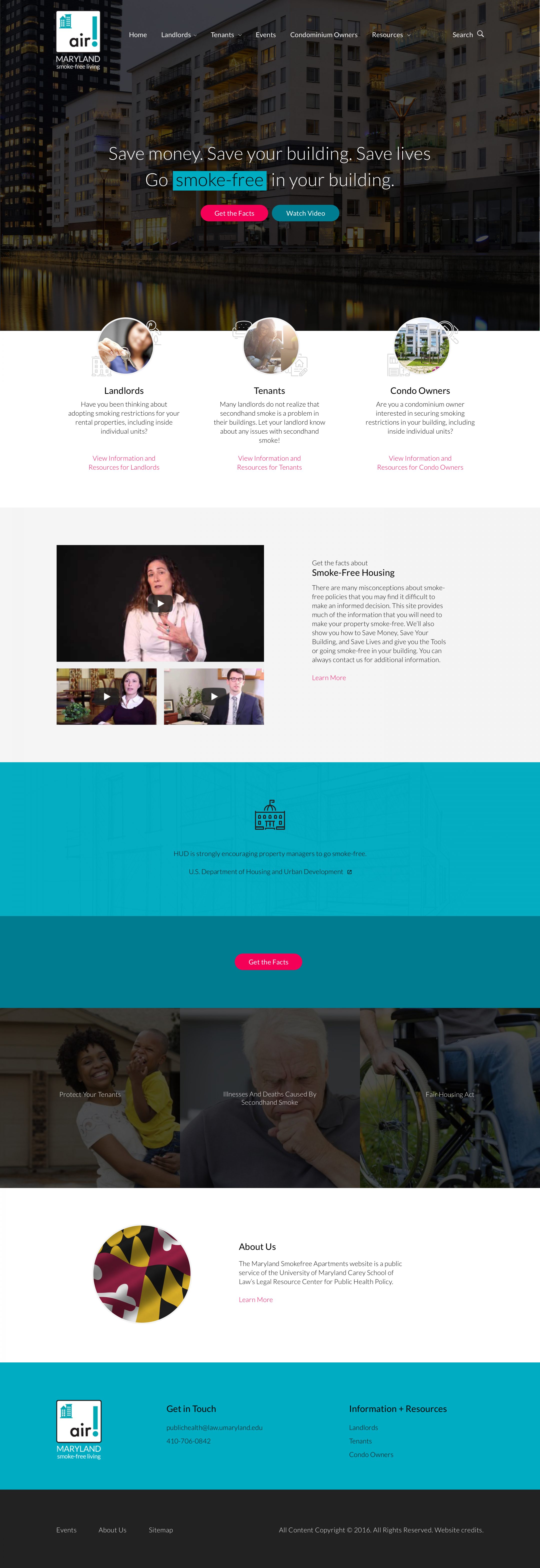 mdsmokefreeapartments.org home page