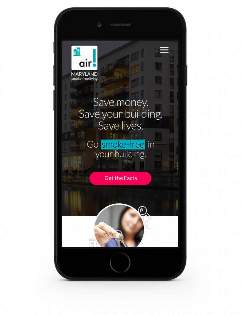 mobile site homepage design