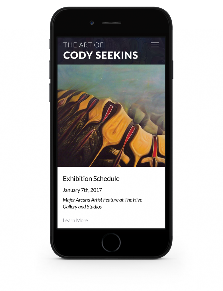mobile site homepage design