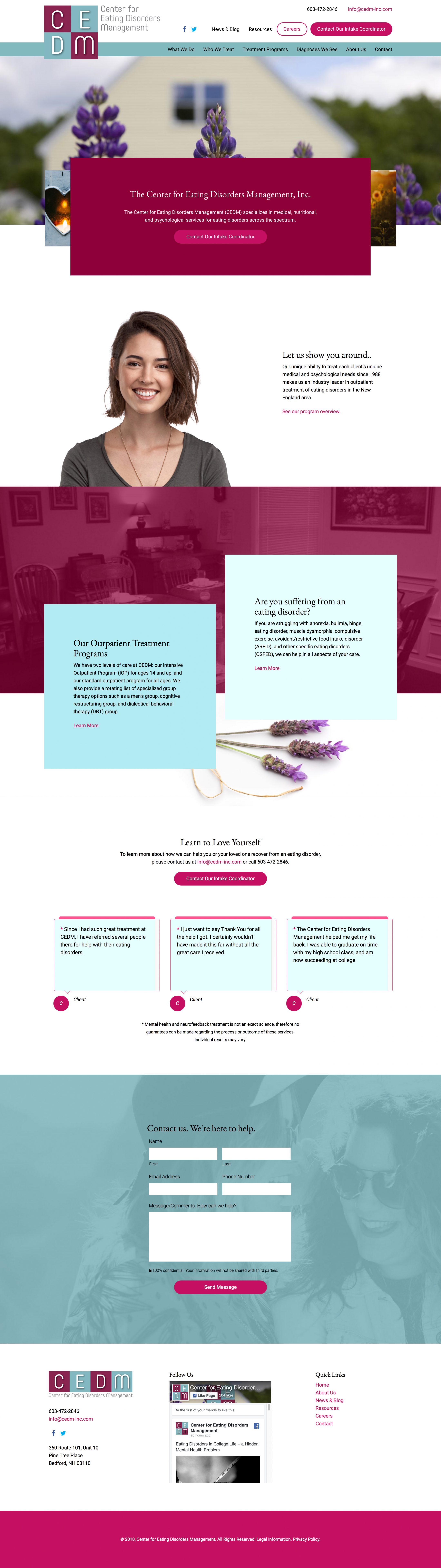 cedm-inc.com home page