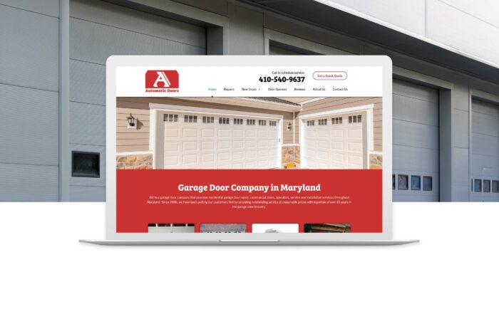 automaticdoorz.com website design mock-up