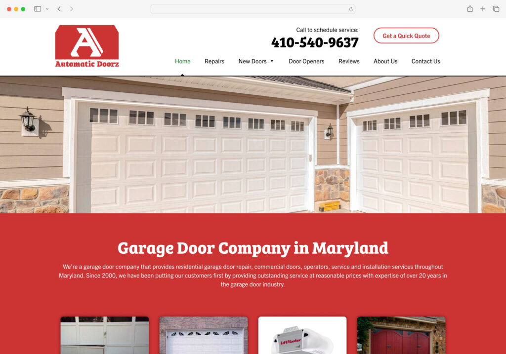 automaticdoorz.com screenshot