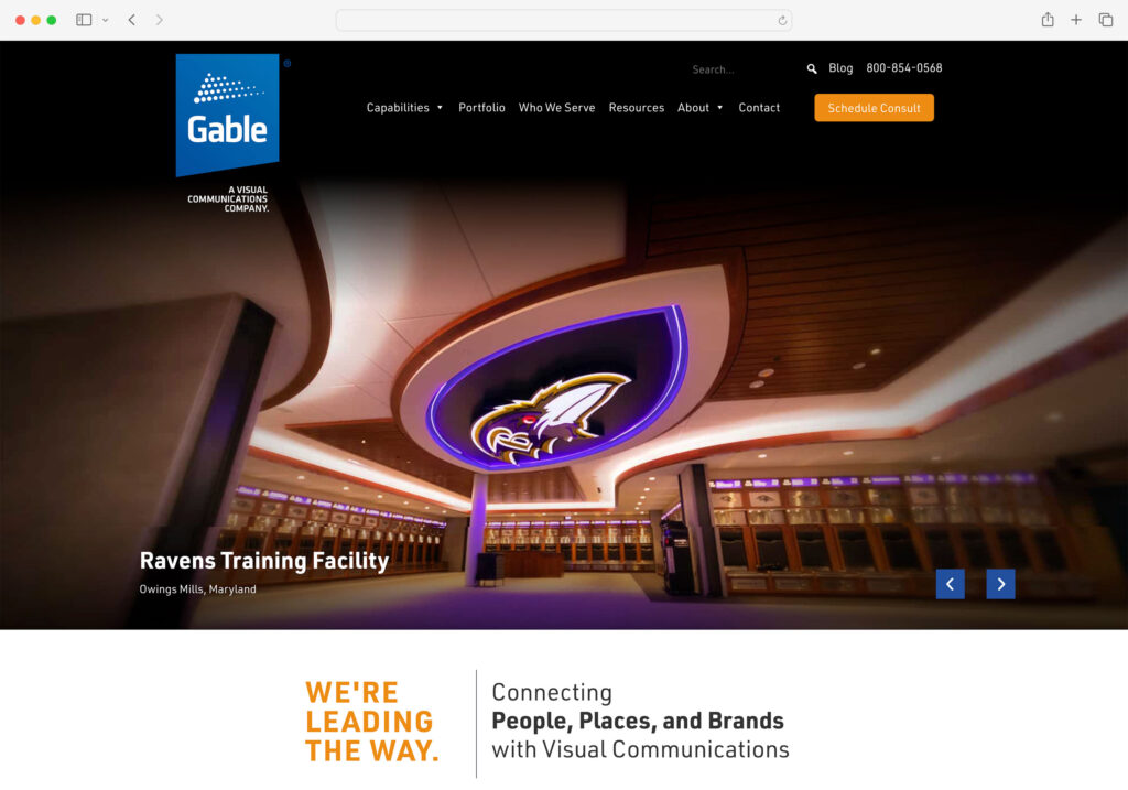 gablecompany.com screenshot